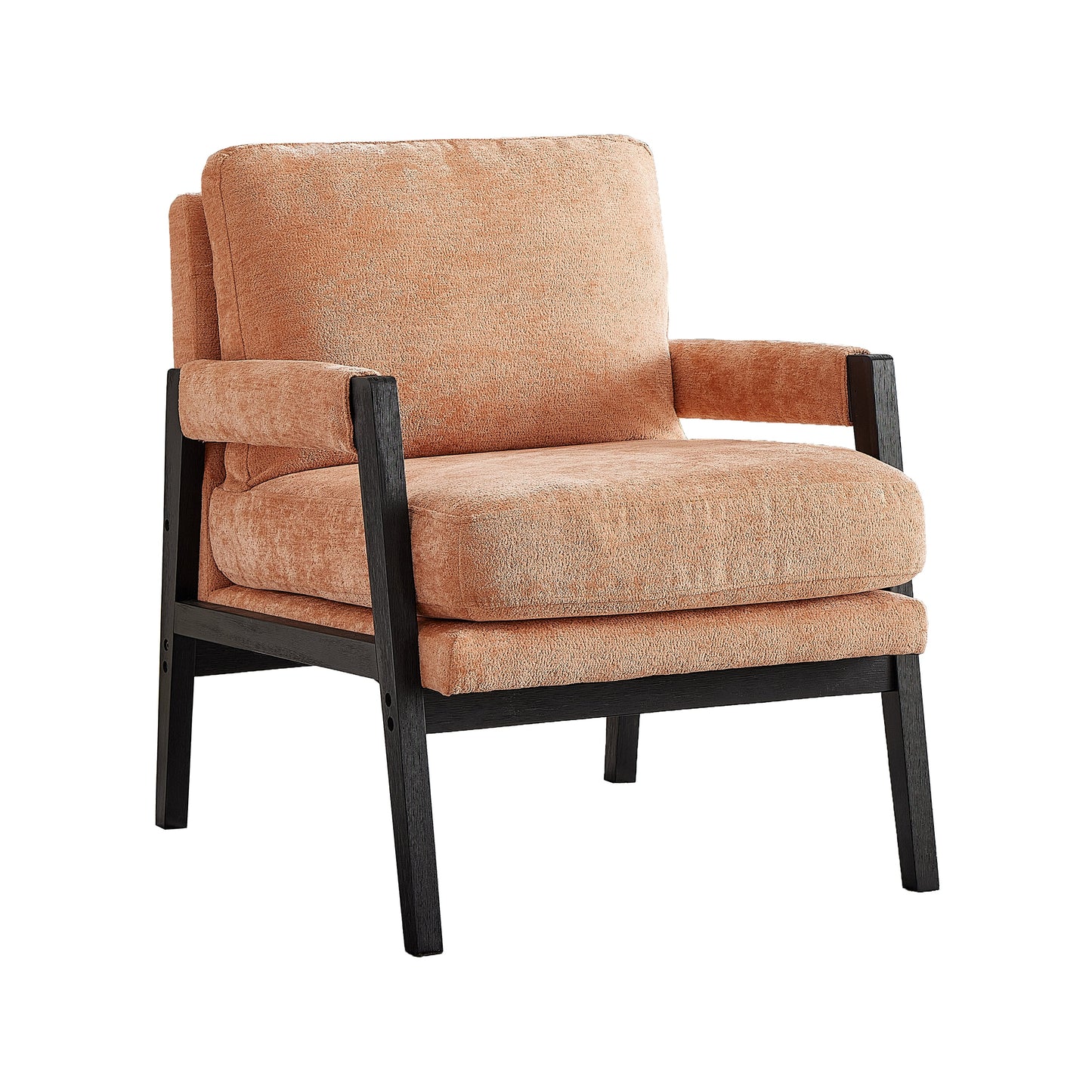 Roundhill Furniture Kelly Mid-Century Modern Chenille Upholstered Accent Armchair