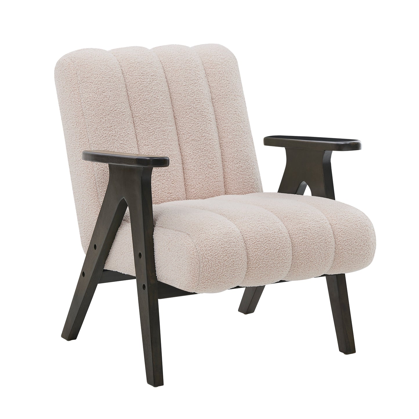 Roundhill Furniture Rella Modern Accent Chair with Espresso Wood Frame