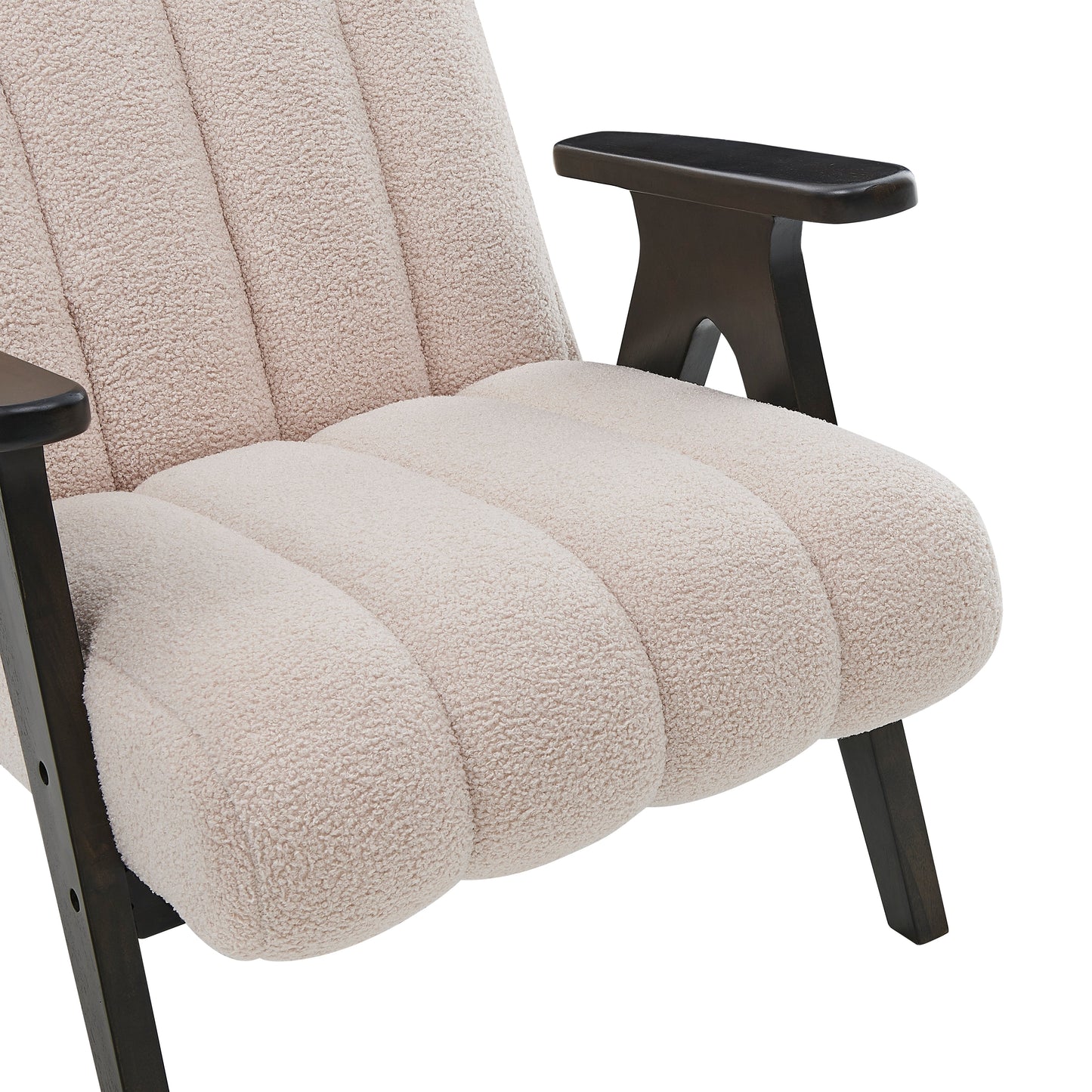 Roundhill Furniture Rella Modern Accent Chair with Espresso Wood Frame