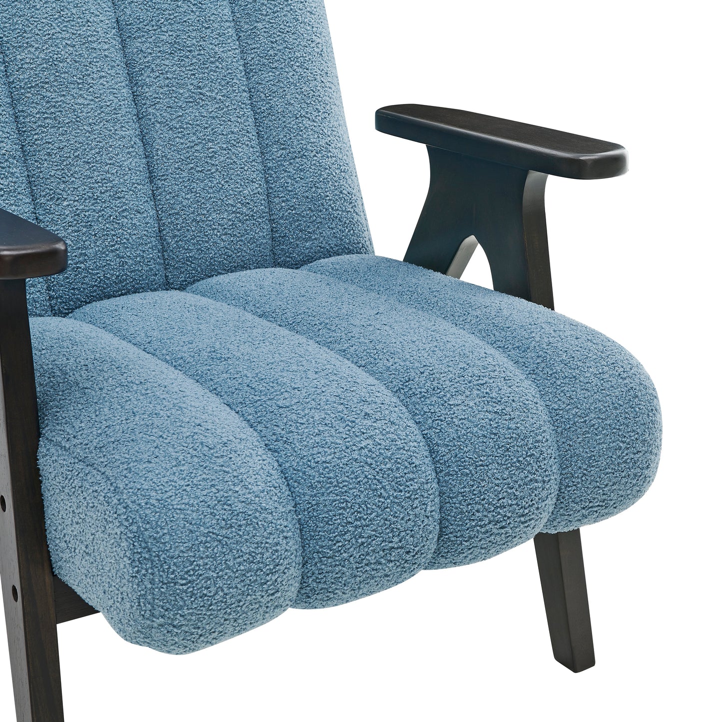 Roundhill Furniture Rella Modern Accent Chair with Espresso Wood Frame