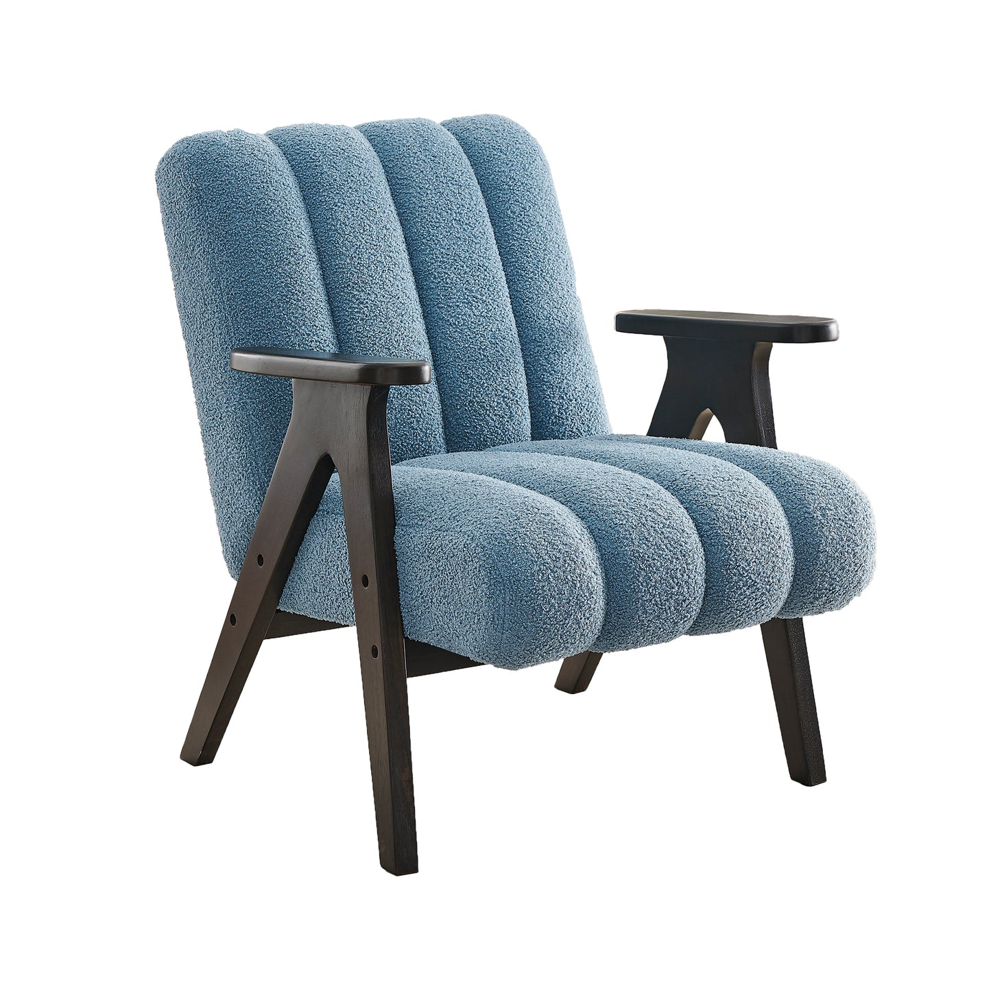 Roundhill Furniture Rella Modern Accent Chair with Espresso Wood Frame
