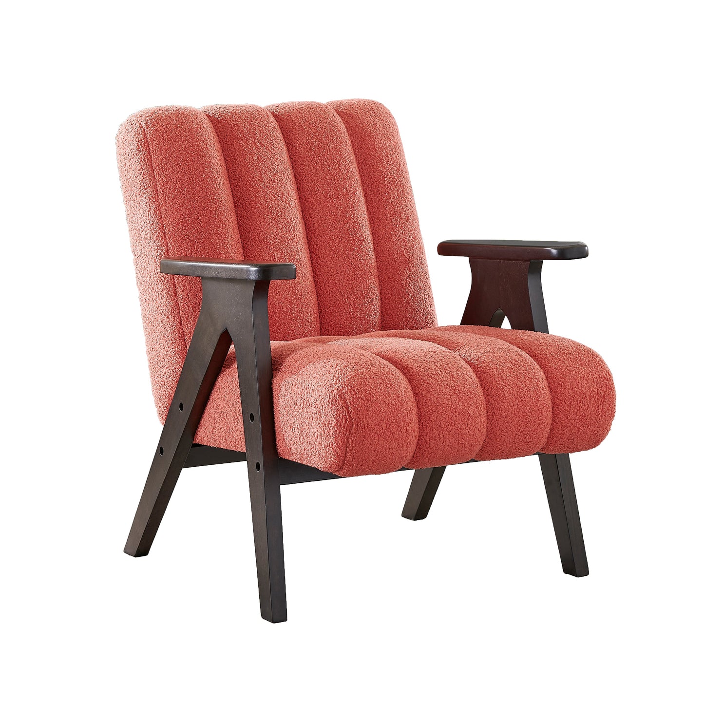 Roundhill Furniture Rella Modern Accent Chair with Espresso Wood Frame