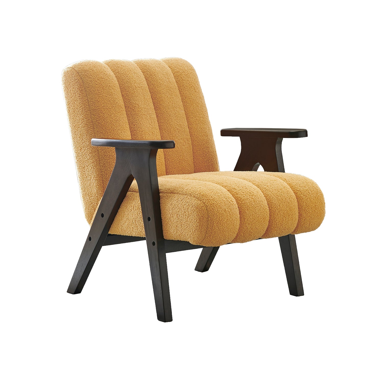 Roundhill Furniture Rella Modern Accent Chair with Espresso Wood Frame