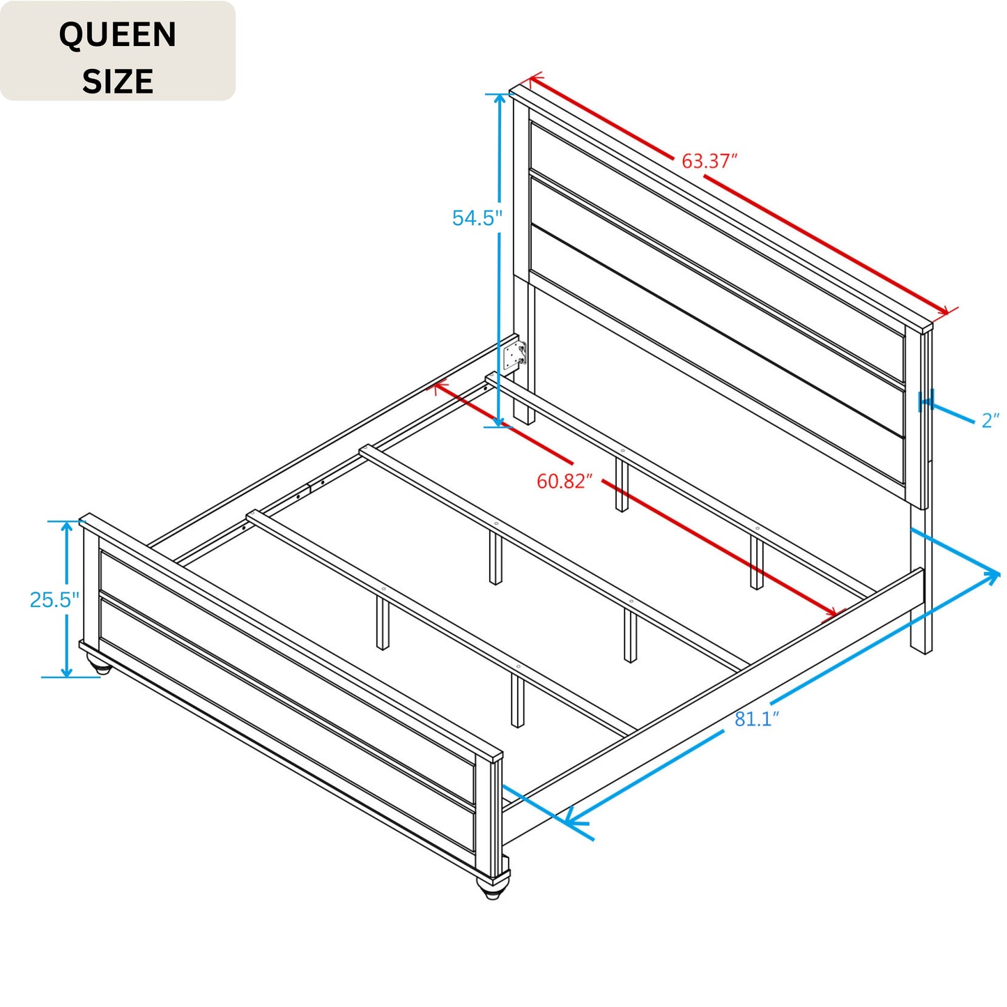 Imerland Contemporary White Wash Finish Bedroom Collection