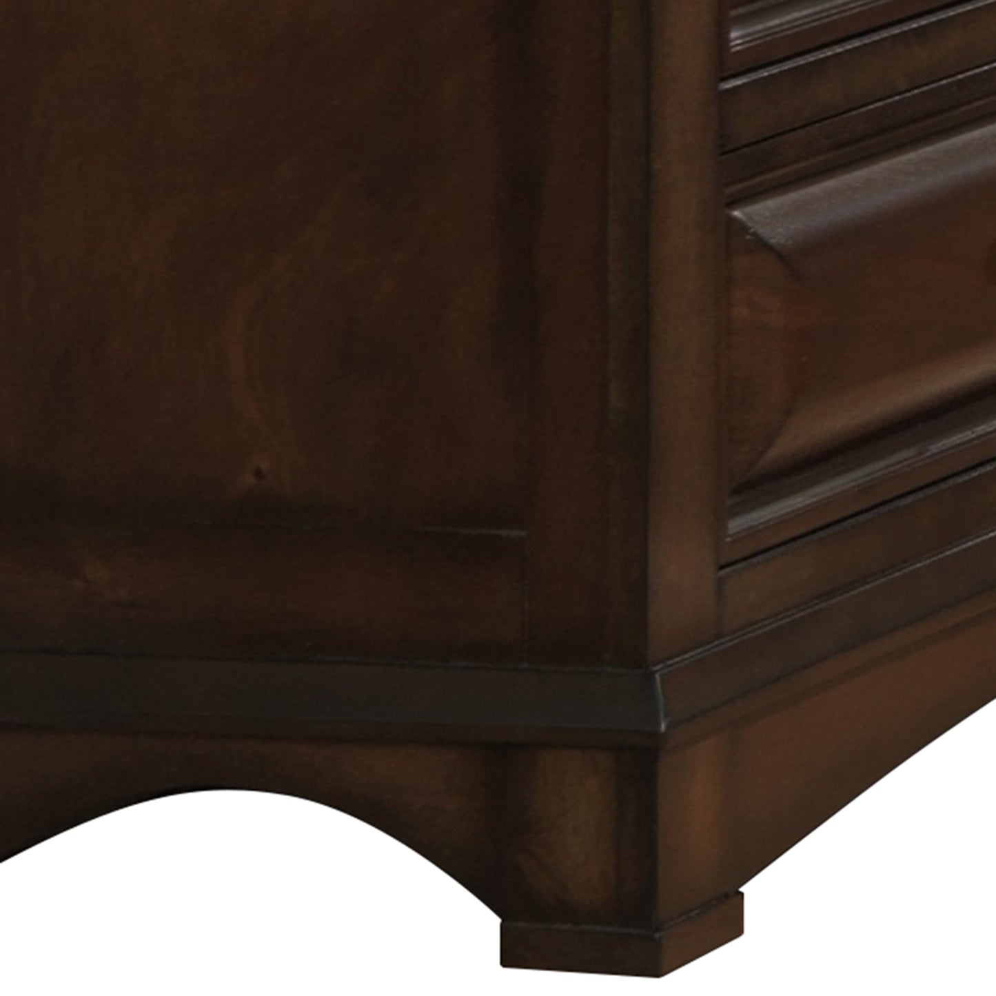 Broval 179 Light Espresso Finish Wood 2 Drawers Night Stand