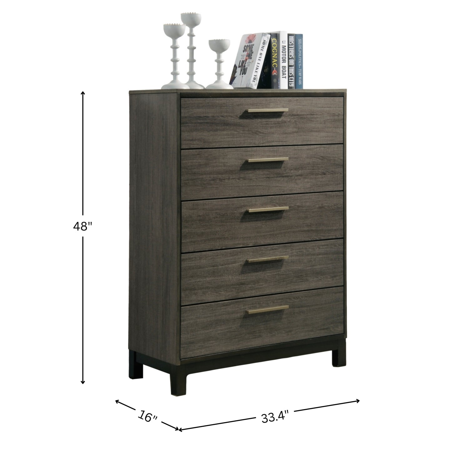 Ioana Weathered Gray Finish Wood Bedroom Collection