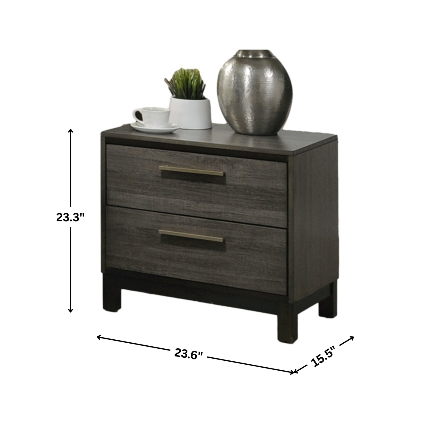 Ioana Weathered Gray Finish Wood Bedroom Collection