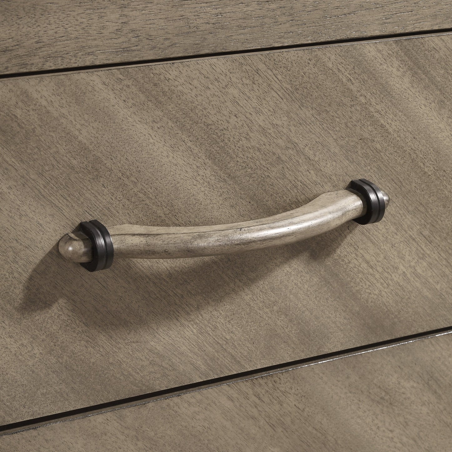 Roundhill Furniture Arena Contemporary 6-Drawer Dresser in Weathered Sand