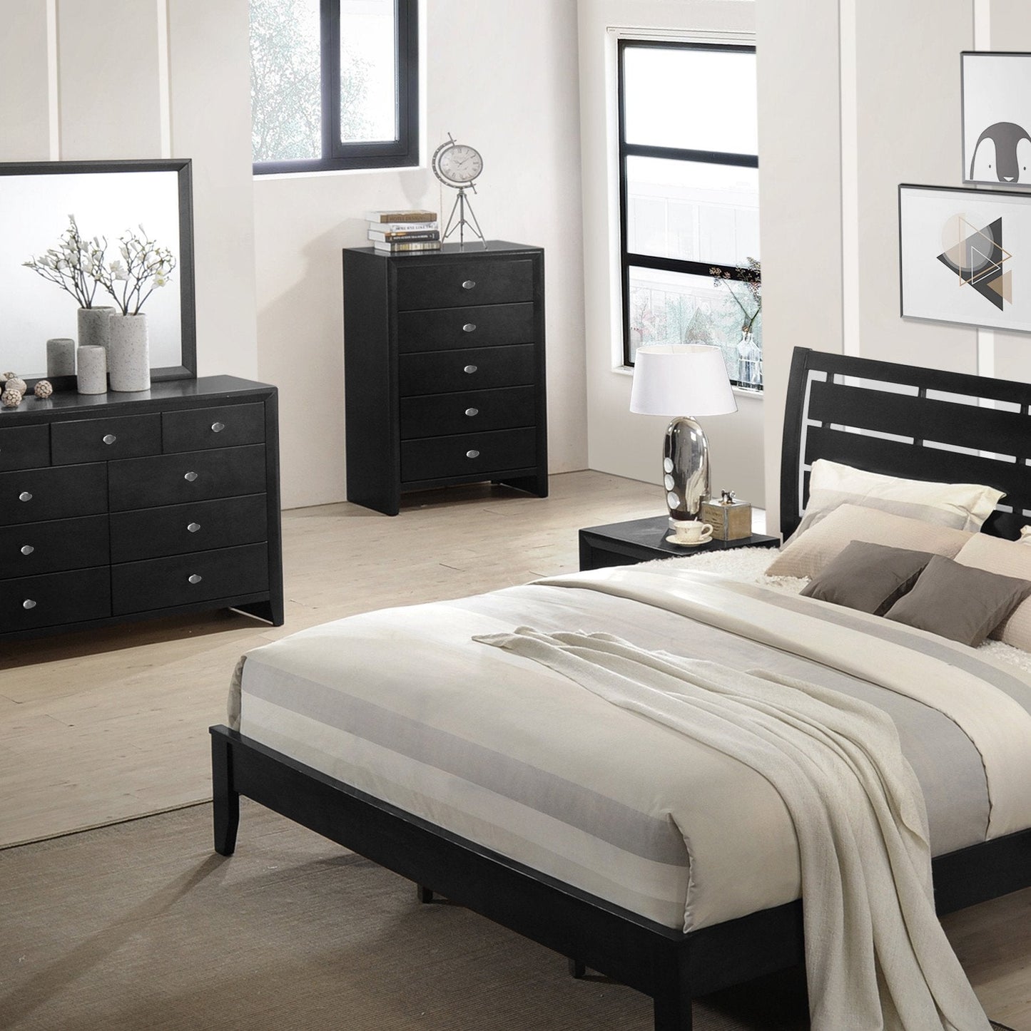 Ecrille 350 Black Wood Chest