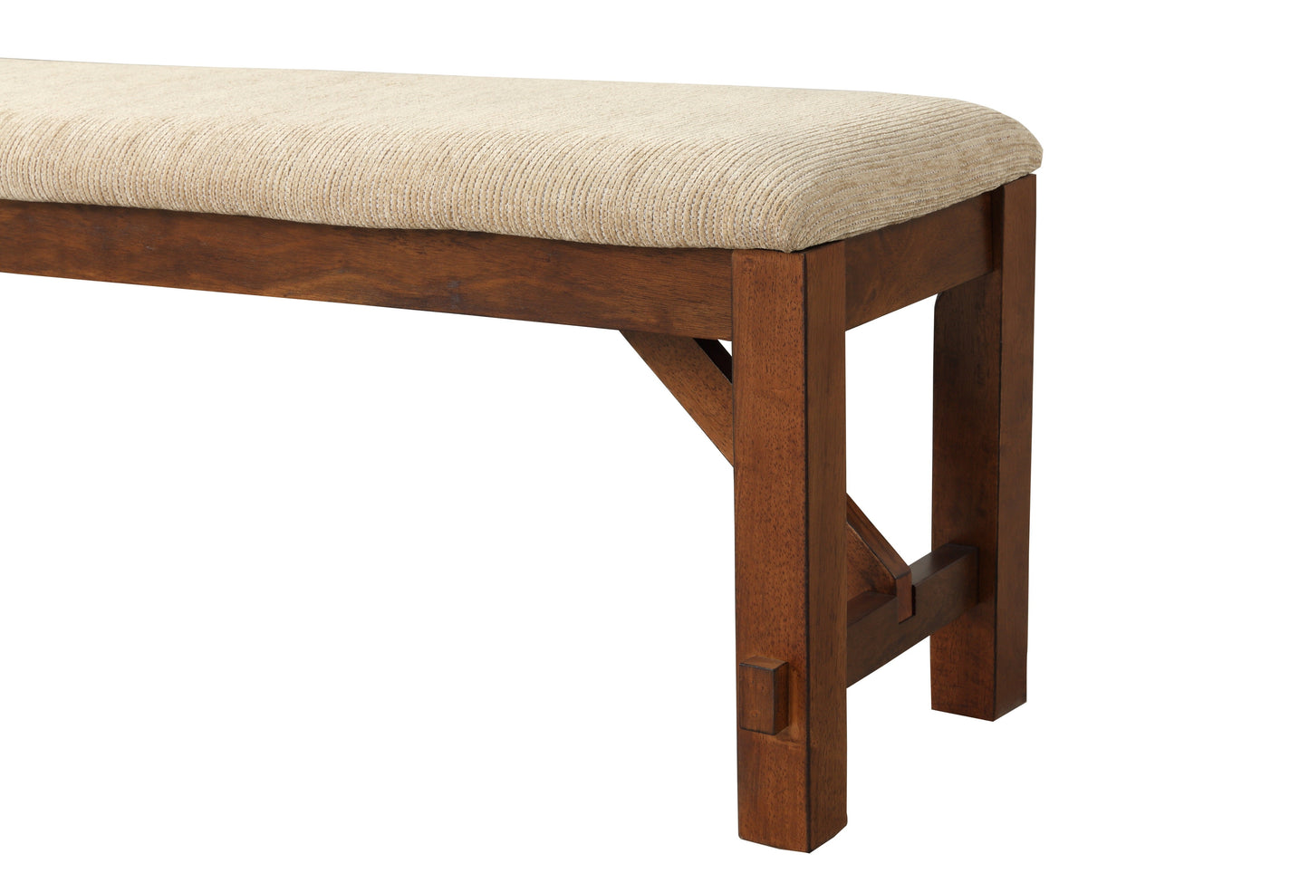 Roundhill Furniture Karven Solid Wood Dining Bench
