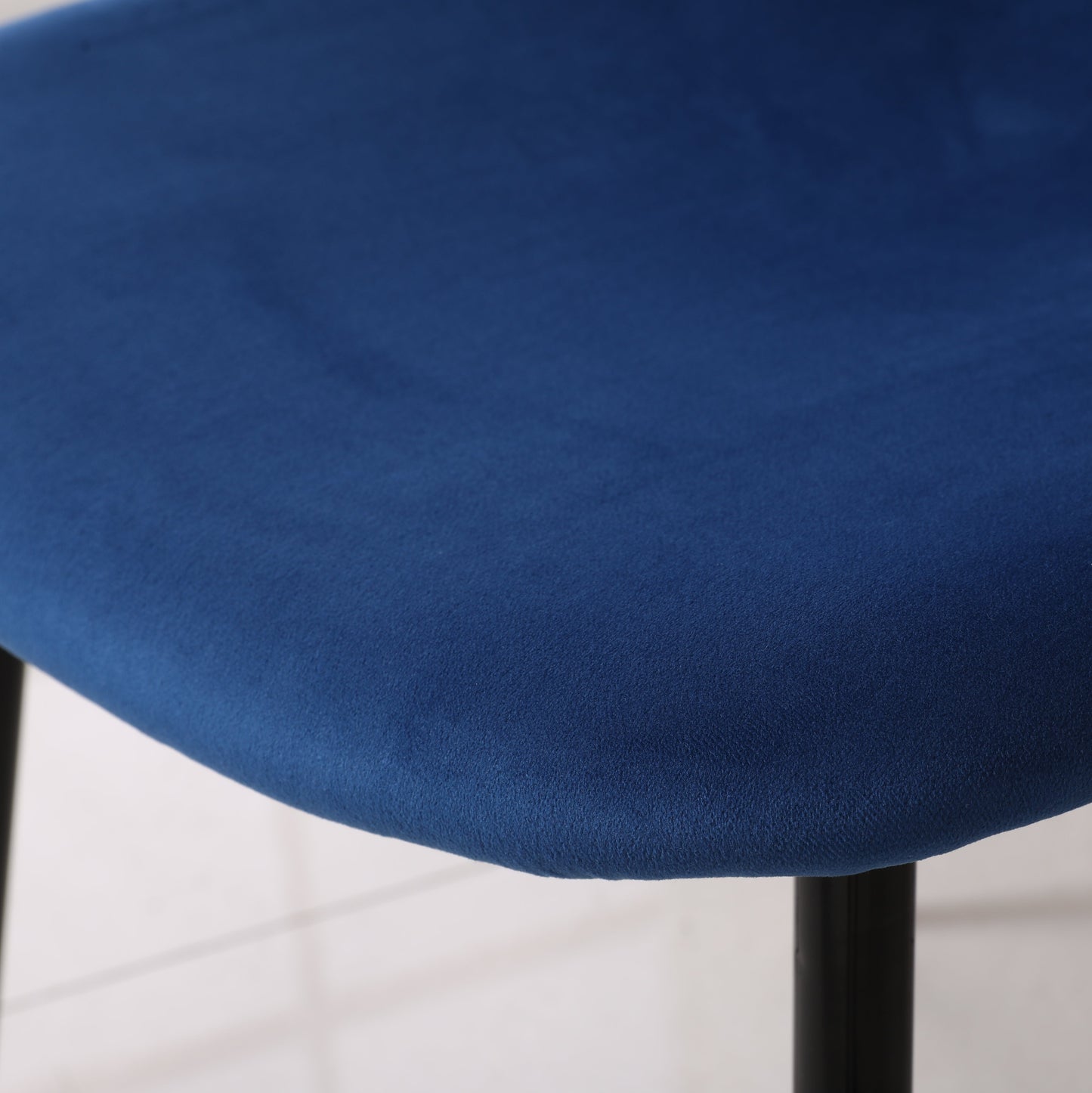Roundhill Furniture Lassan Contemporary Fabric Dining Chairs, Blue, Set of 4