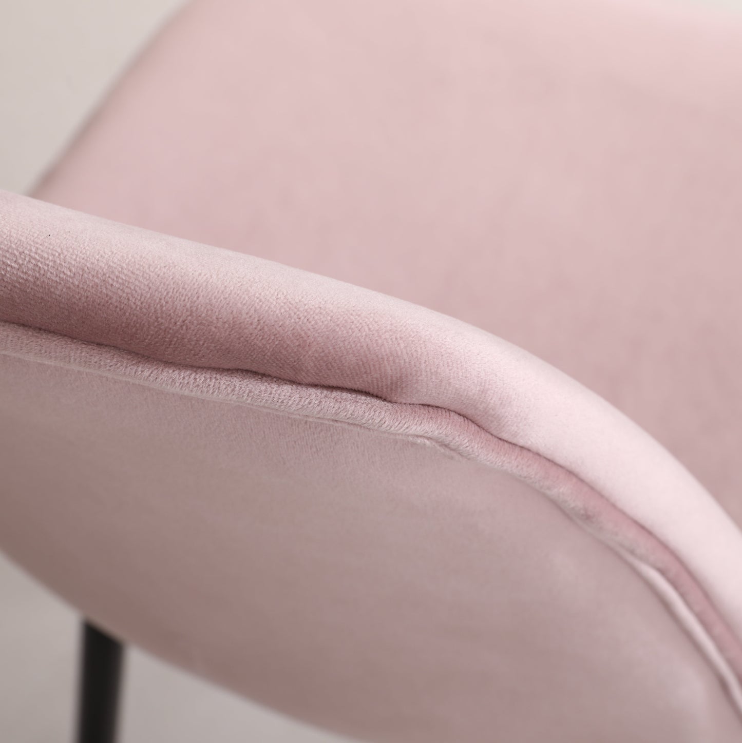 Roundhill Furniture Lassan Contemporary Fabric Dining Chairs, Pink, Set of 4