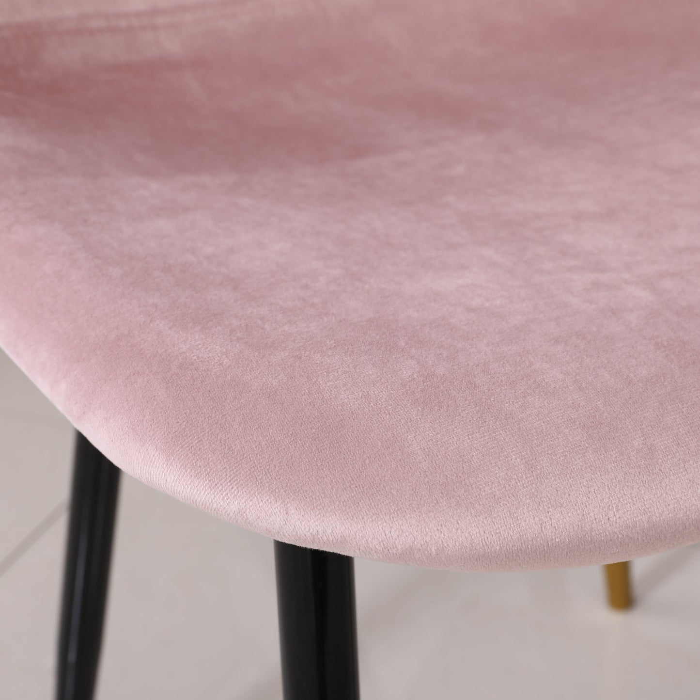 Roundhill Furniture Lassan Contemporary Fabric Dining Chairs, Pink, Set of 4