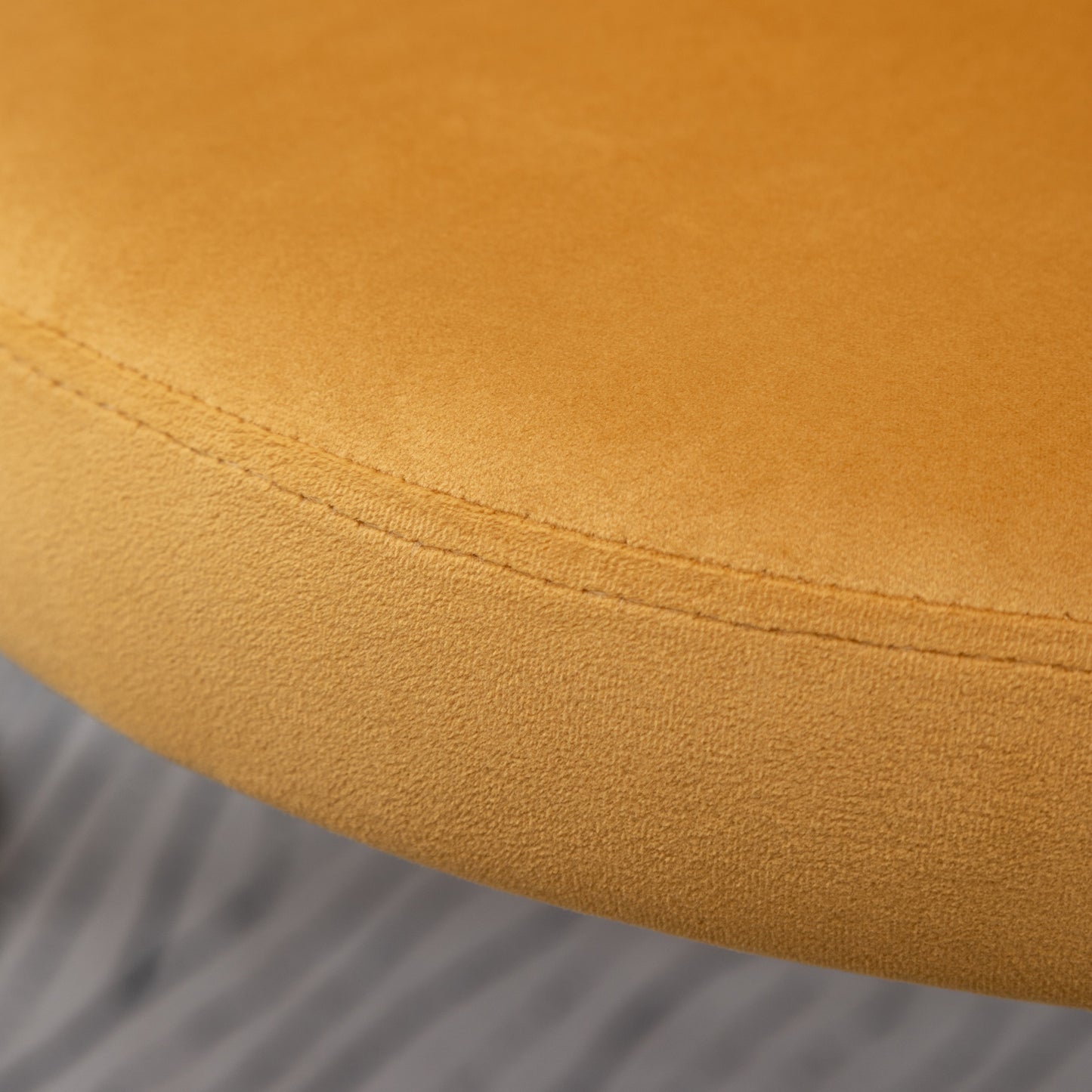 Roundhill Furniture Amoa Contemporary Velvet Upholstery Dining Chair, Yellow, Set of 2