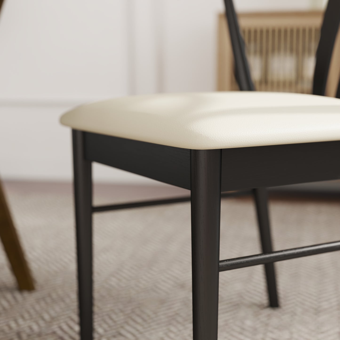 Roundhill Furniture Lavin Wishbone Dining Chairs, Set of 2