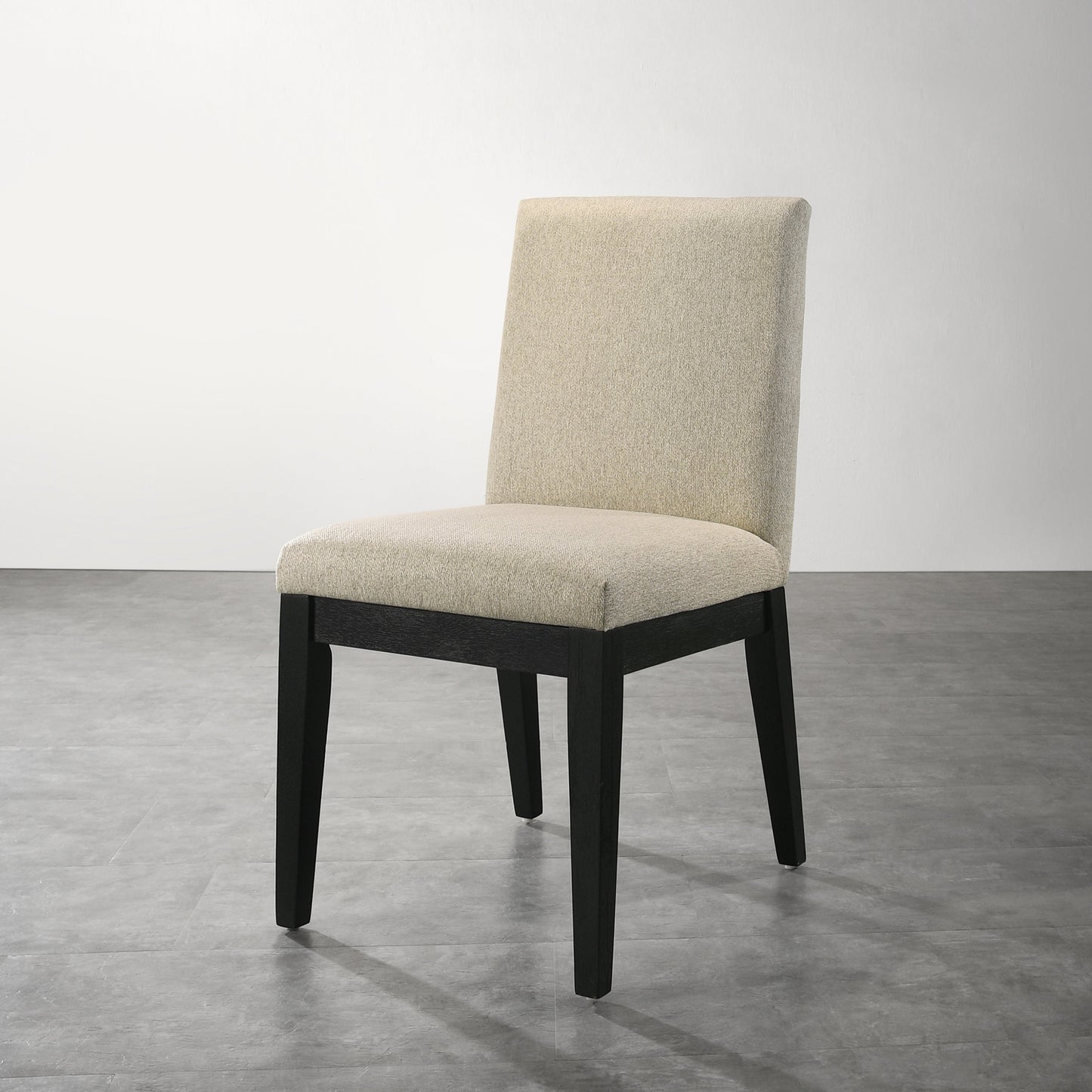 Roundhill Furniture Rocco Contemporary Solid Wood Dining Chairs, Beige, Set of 2