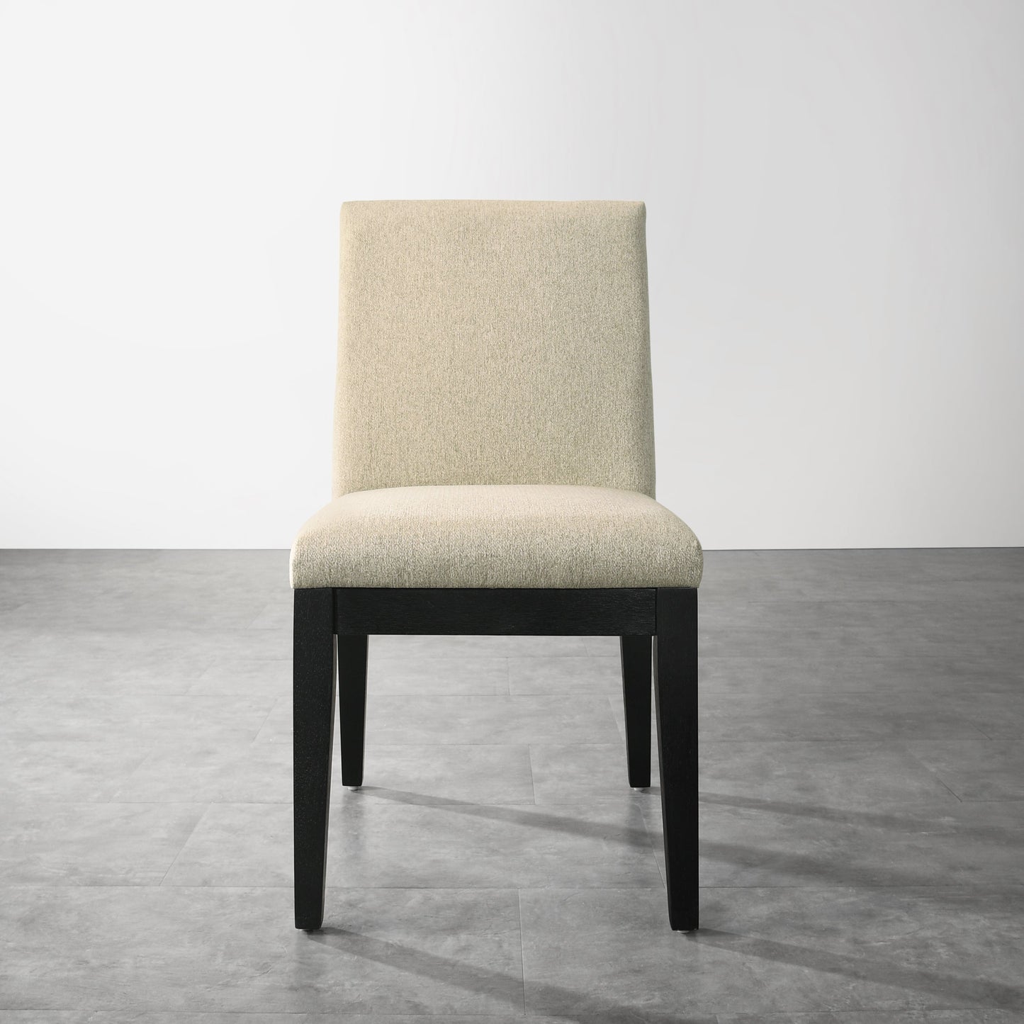 Roundhill Furniture Rocco Contemporary Solid Wood Dining Chairs, Beige, Set of 2