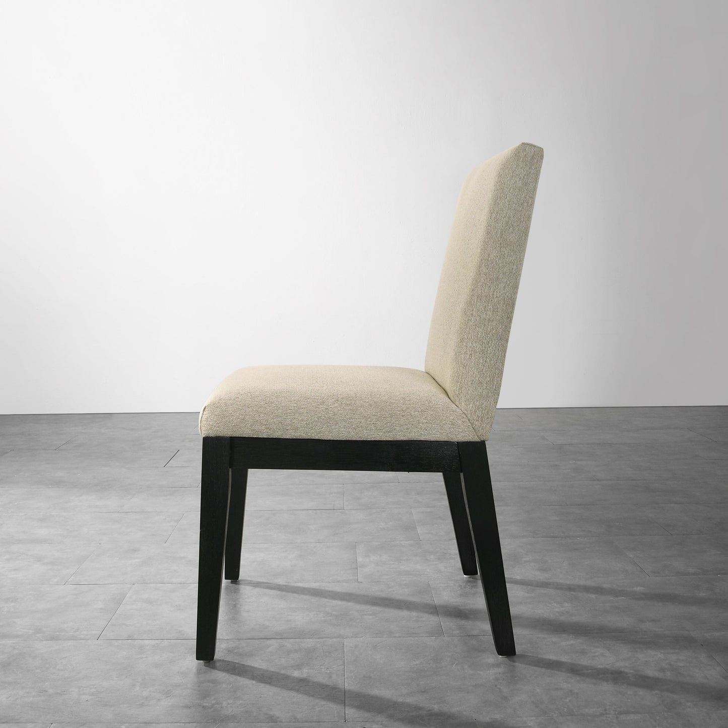 Roundhill Furniture Rocco Contemporary Solid Wood Dining Chairs, Beige, Set of 2