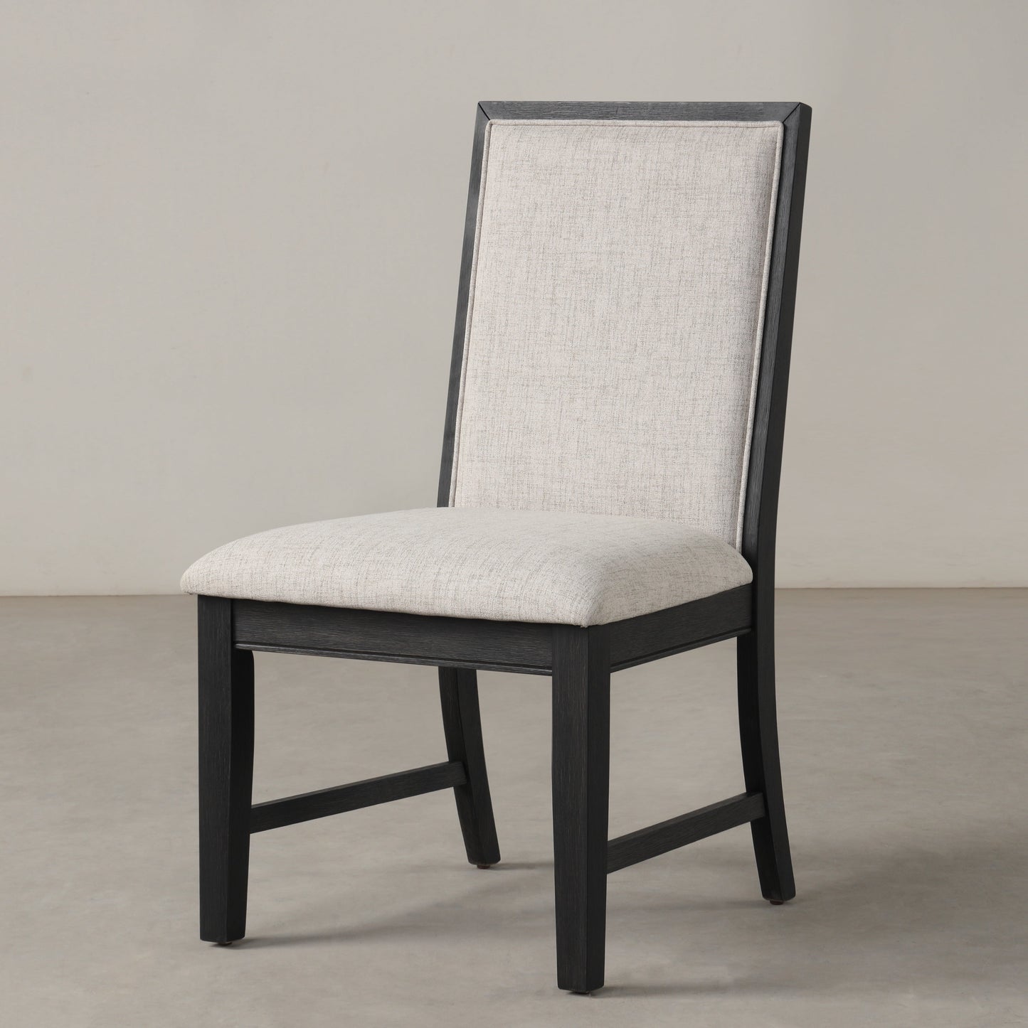 Roundhill Furniture Gates Contemporary Upholstered Dining Chairs, Gray, Set of 2