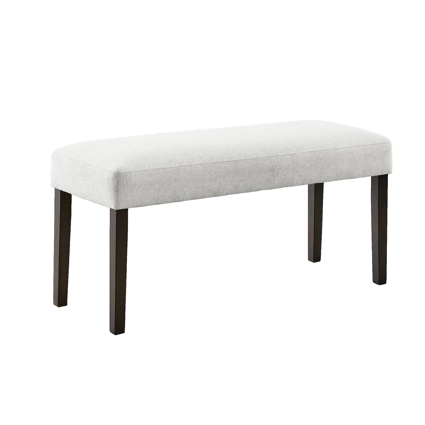 Roundhill Furniture Madison Contemporary Upholstered Dining Bench, Gray