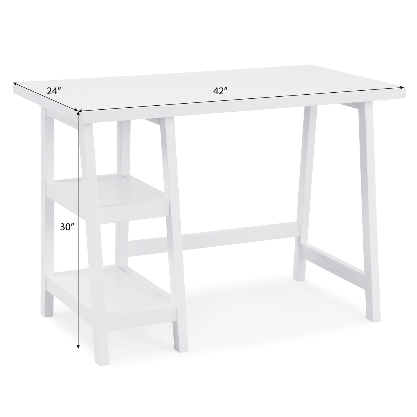 Roundhill Furniture Redina Contemporary Wood Storage Writing Desk