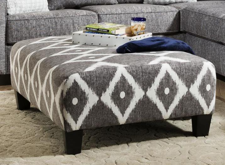 Vila Weathered Gray Fabric Pillow Back L-Shape Sectional Collection