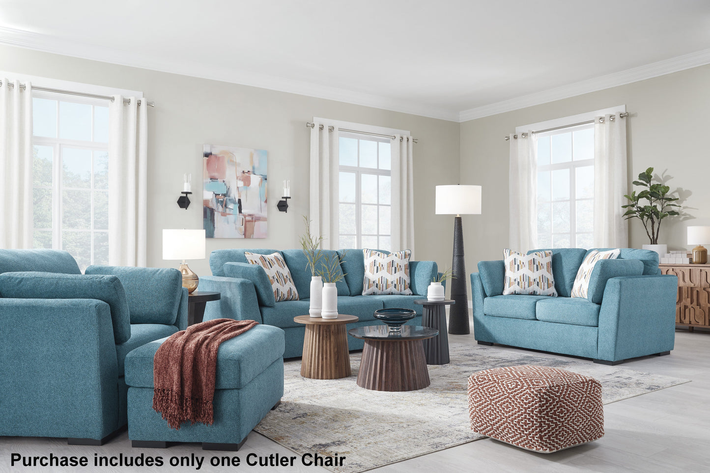Clareen Upholstered Chair-and-a-Half, Cutler Chair