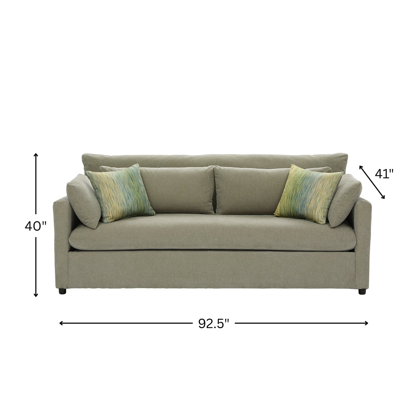 Roundhill Furniture Wilson Contemporary Upholstered Sofa