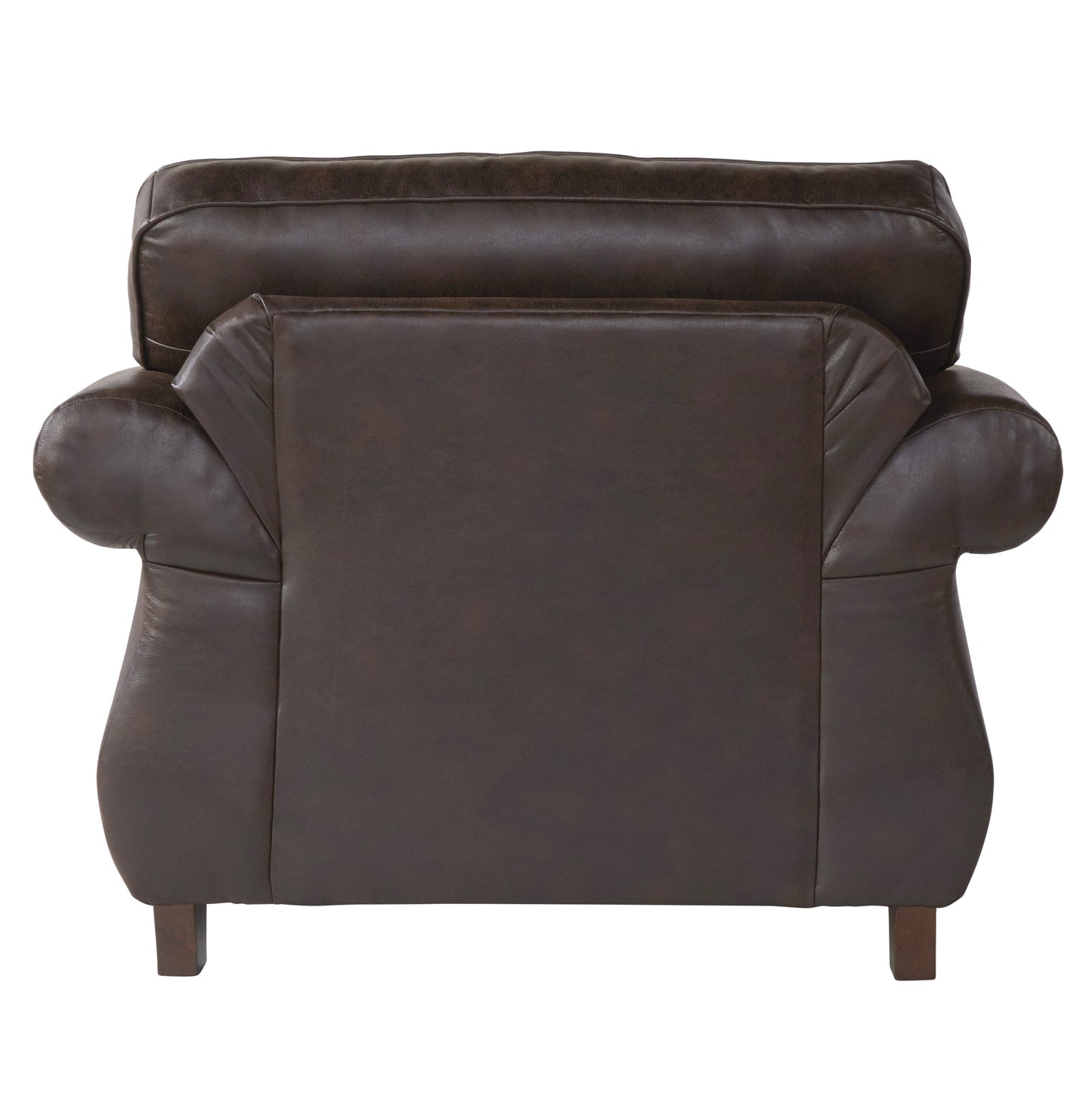 Leinster Faux Leather Upholstered Nailhead Chair in Espresso