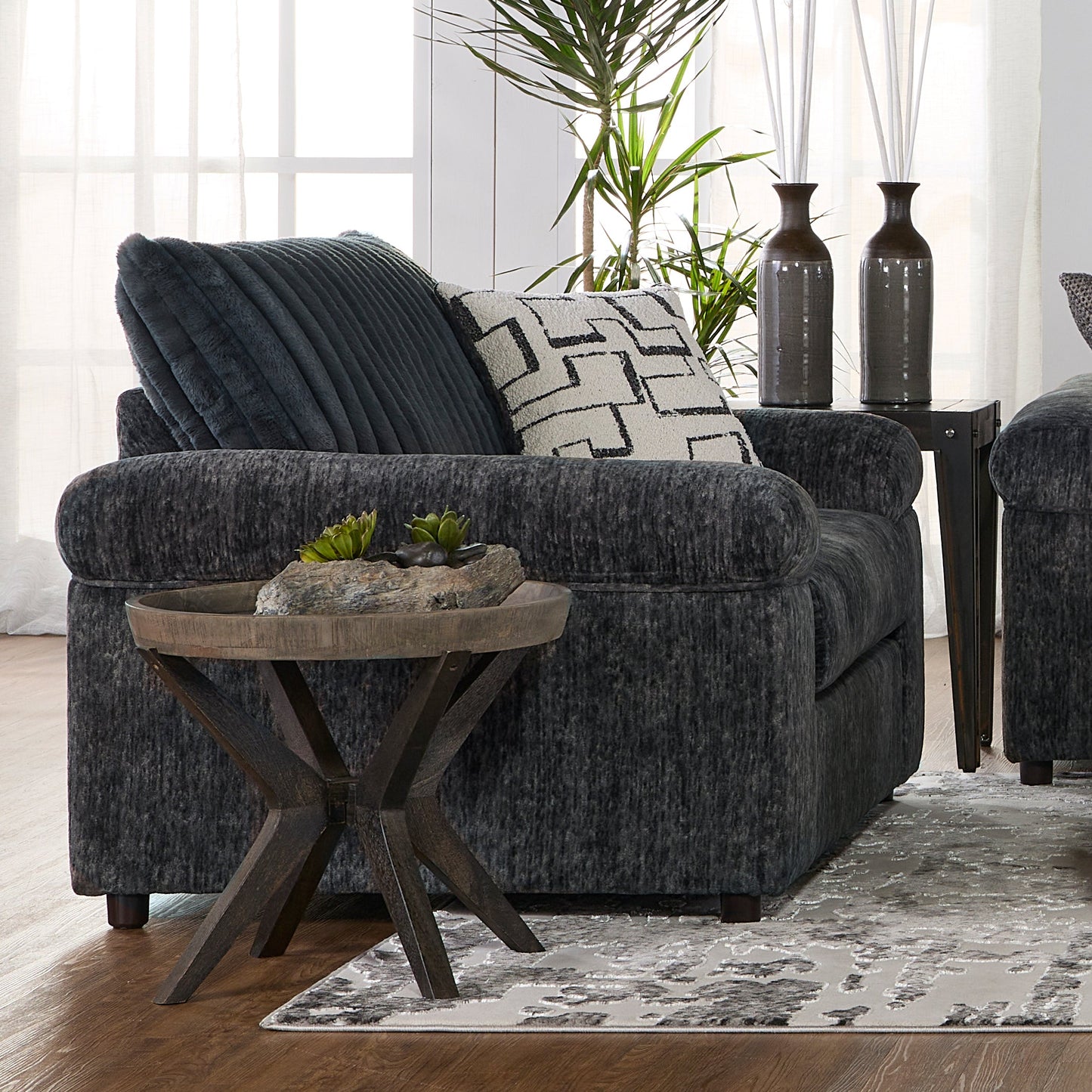 Roundhill Furniture Nason Wide Wale Corduroy Cuddle Chair