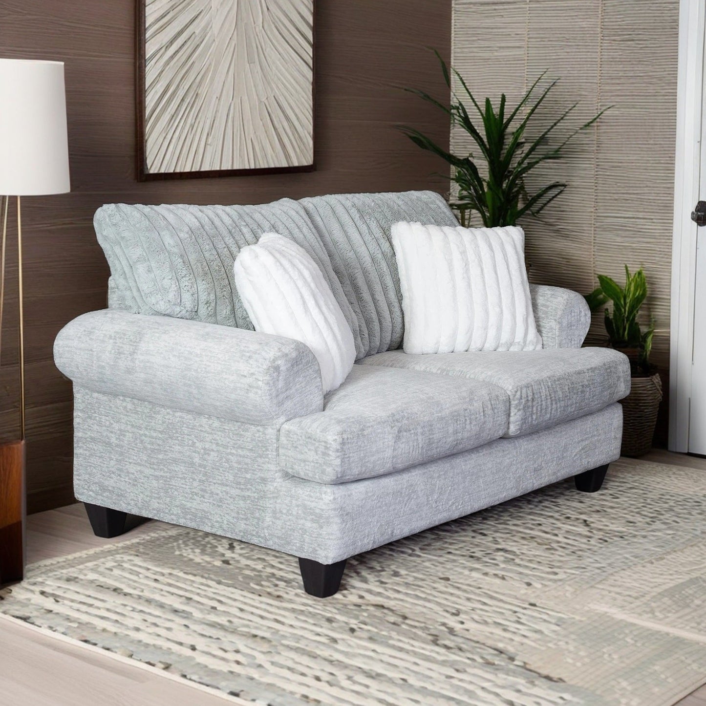 Oasis Living Room Collection, Sofa and Loveseat, Galactic Oyster