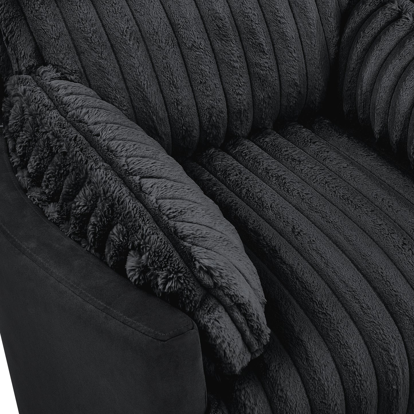 Roundhill Furniture Bocaton Wide Wale Corduroy Upholstery Manual Recliner