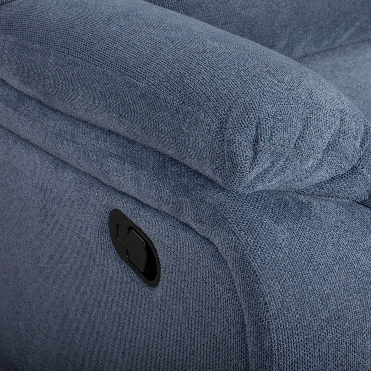 Roundhill Furniture Blitz Transitional Manual Reclining Loveseat, with Cup holders