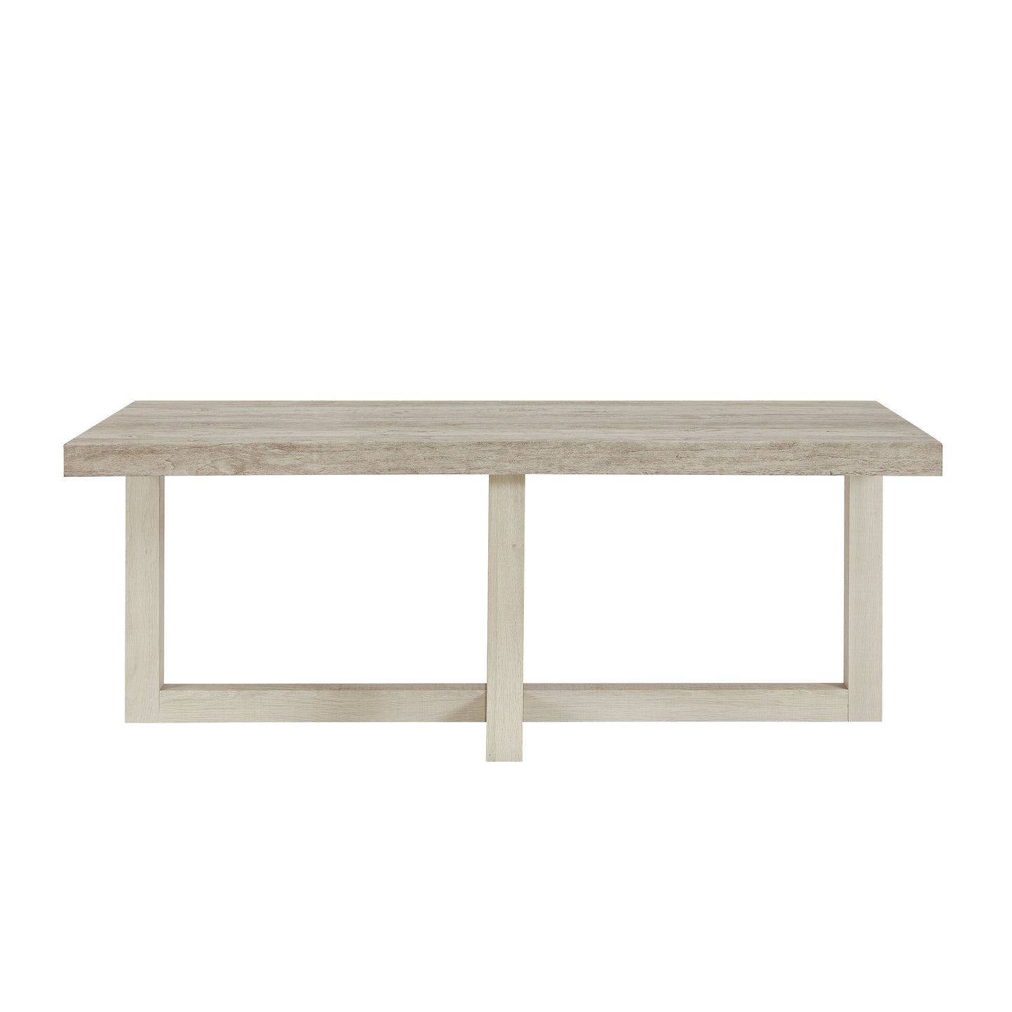 Roundhill Furniture Luno 3-Piece Coffee Table Set, Coffee Table and Two End Tables