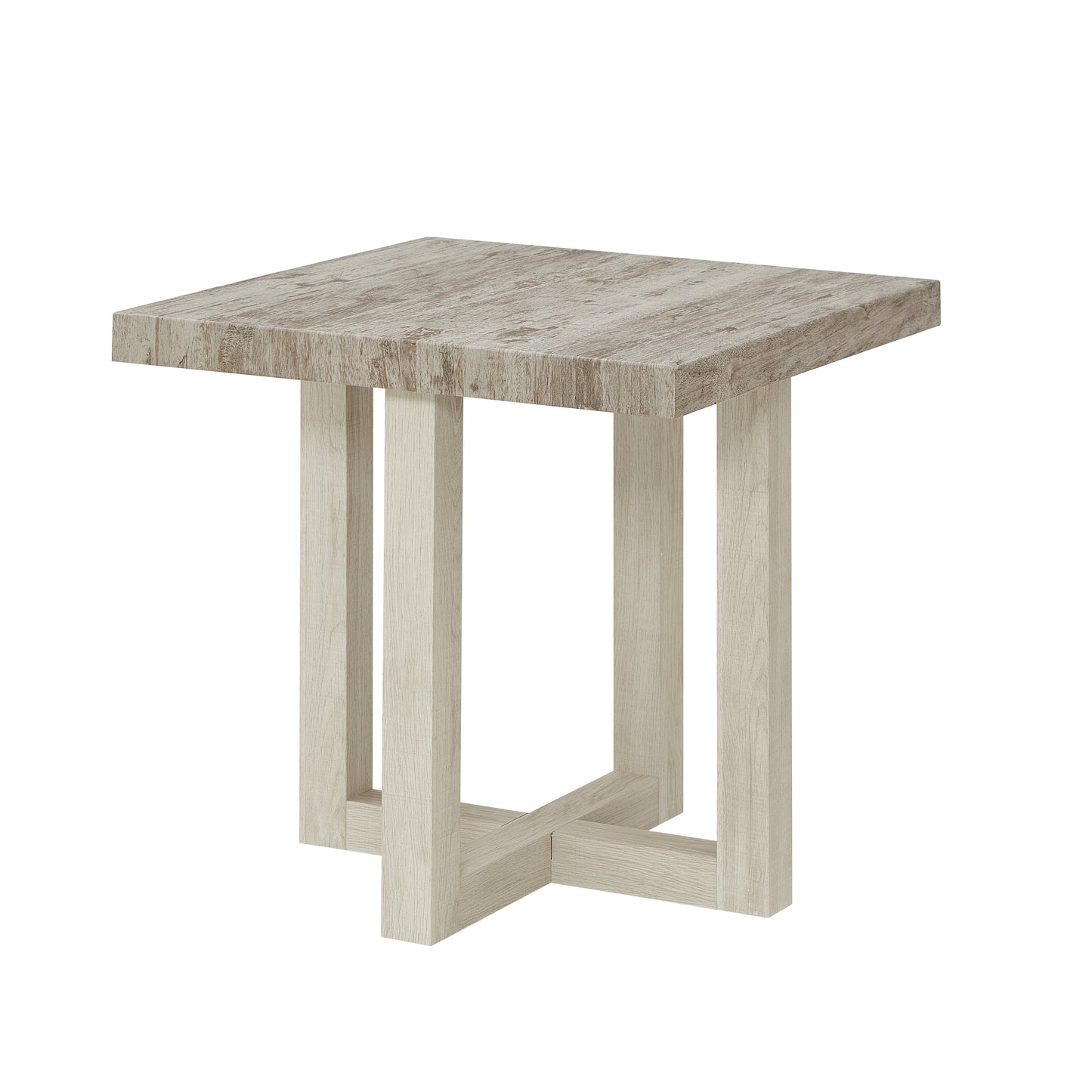 Roundhill Furniture Luno 3-Piece Coffee Table Set, Coffee Table and Two End Tables
