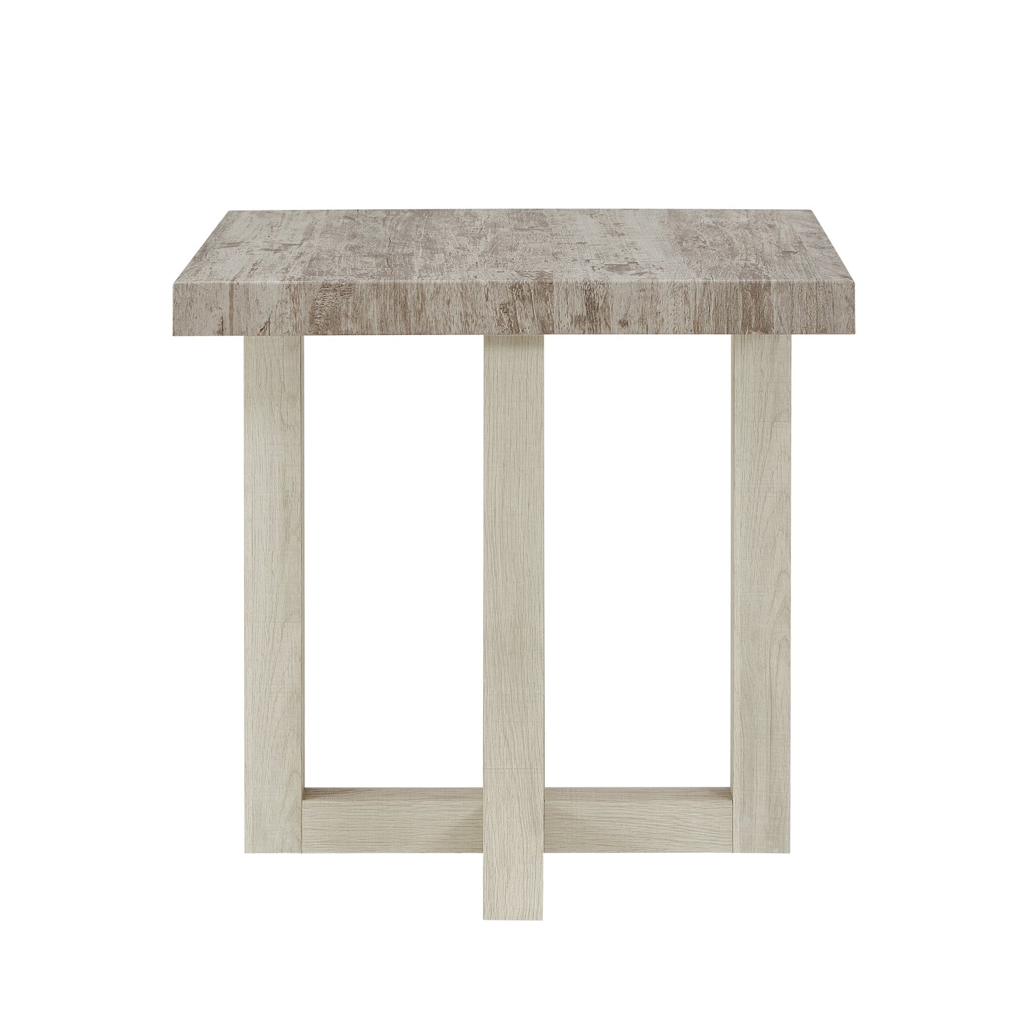 Roundhill Furniture Luno 3-Piece Coffee Table Set, Coffee Table and Two End Tables