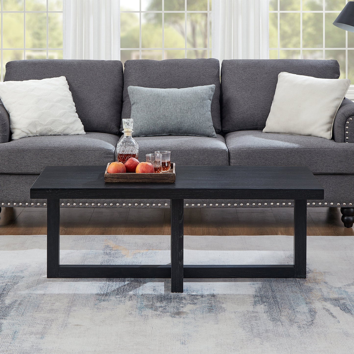 Roundhill Furniture Luno Contemporary Coffee Table