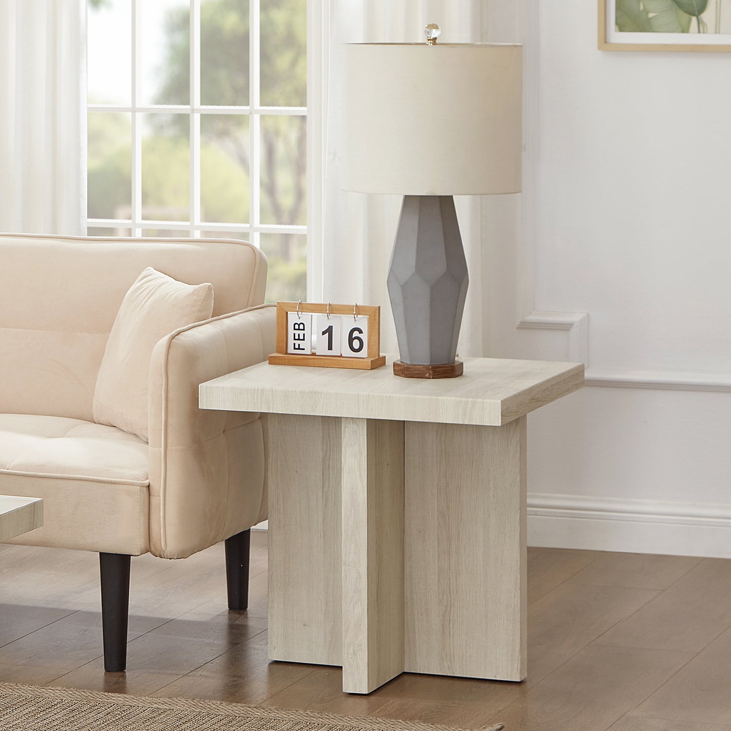 Roundhill Furniture Mchome 3-Piece Coffee Table Set, Coffee Table and Two End Tables