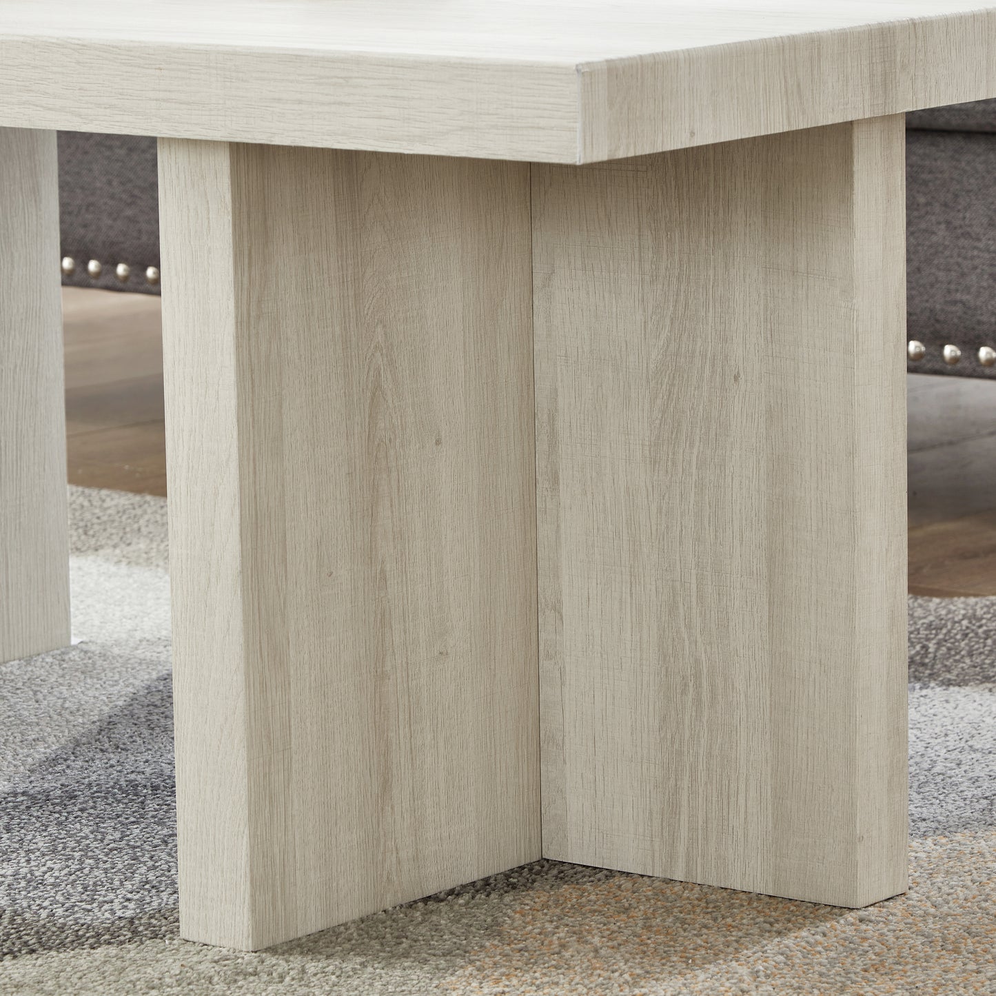Roundhill Furniture Mchome 3-Piece Coffee Table Set, Coffee Table and Two End Tables