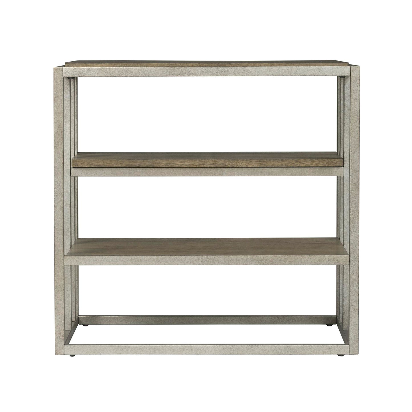 Roundhill Furniture Padena 3-Piece Metal Frame Wood Living Room Coffee Table and 2 Chairside Tables Set