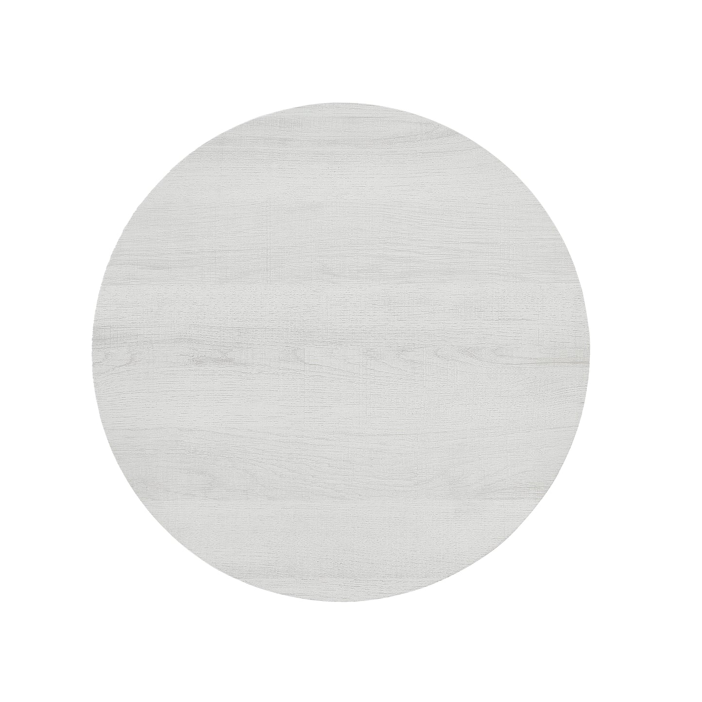 Roundhill Furniture Elysian Contemporary Round End Table with Shelf