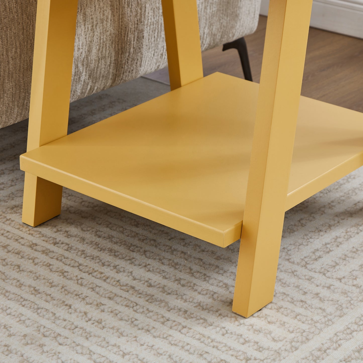 Roundhill Furniture Athens Contemporary Replicated Wood Shelf End Table