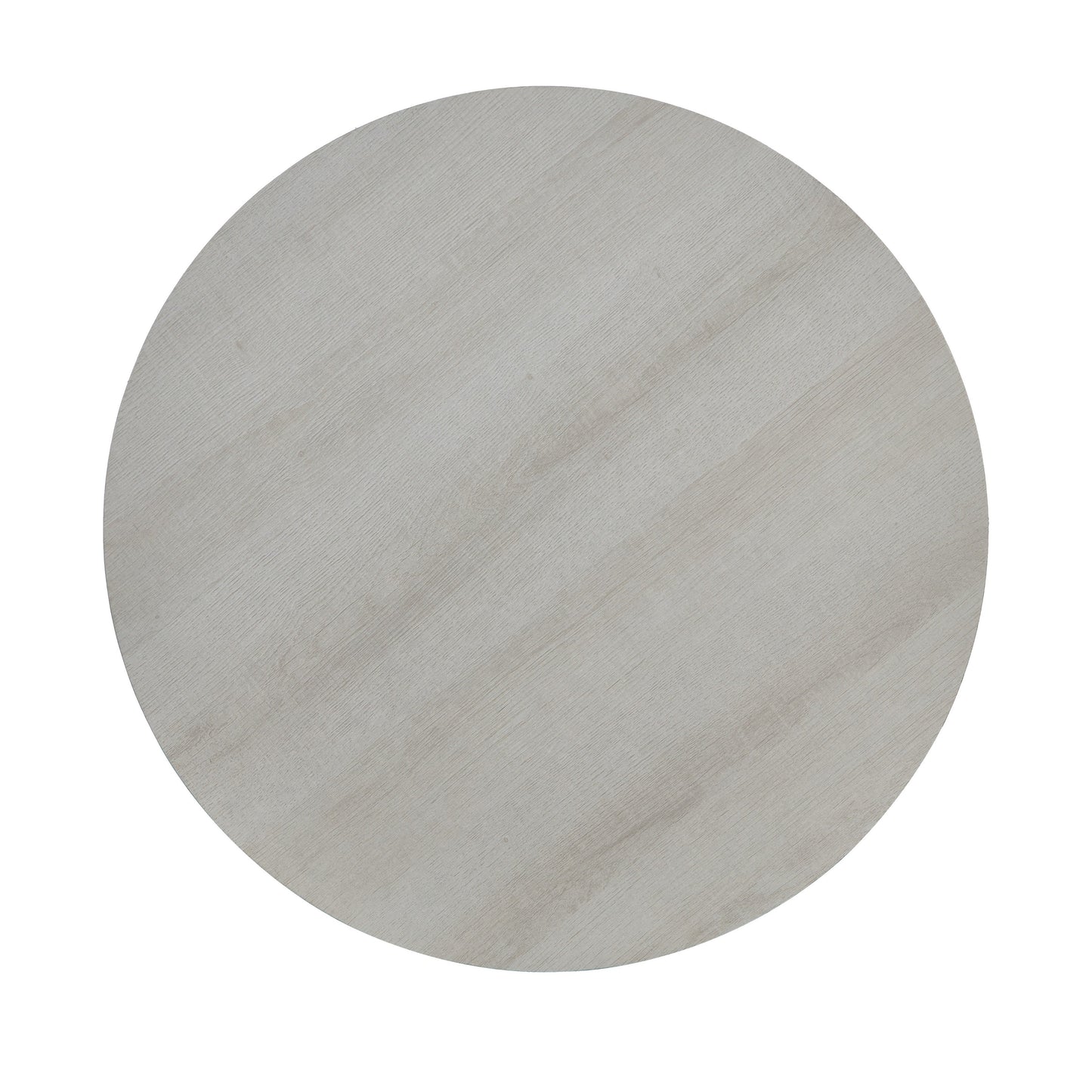 Anze Contemporary Round Wood Shelf End Table