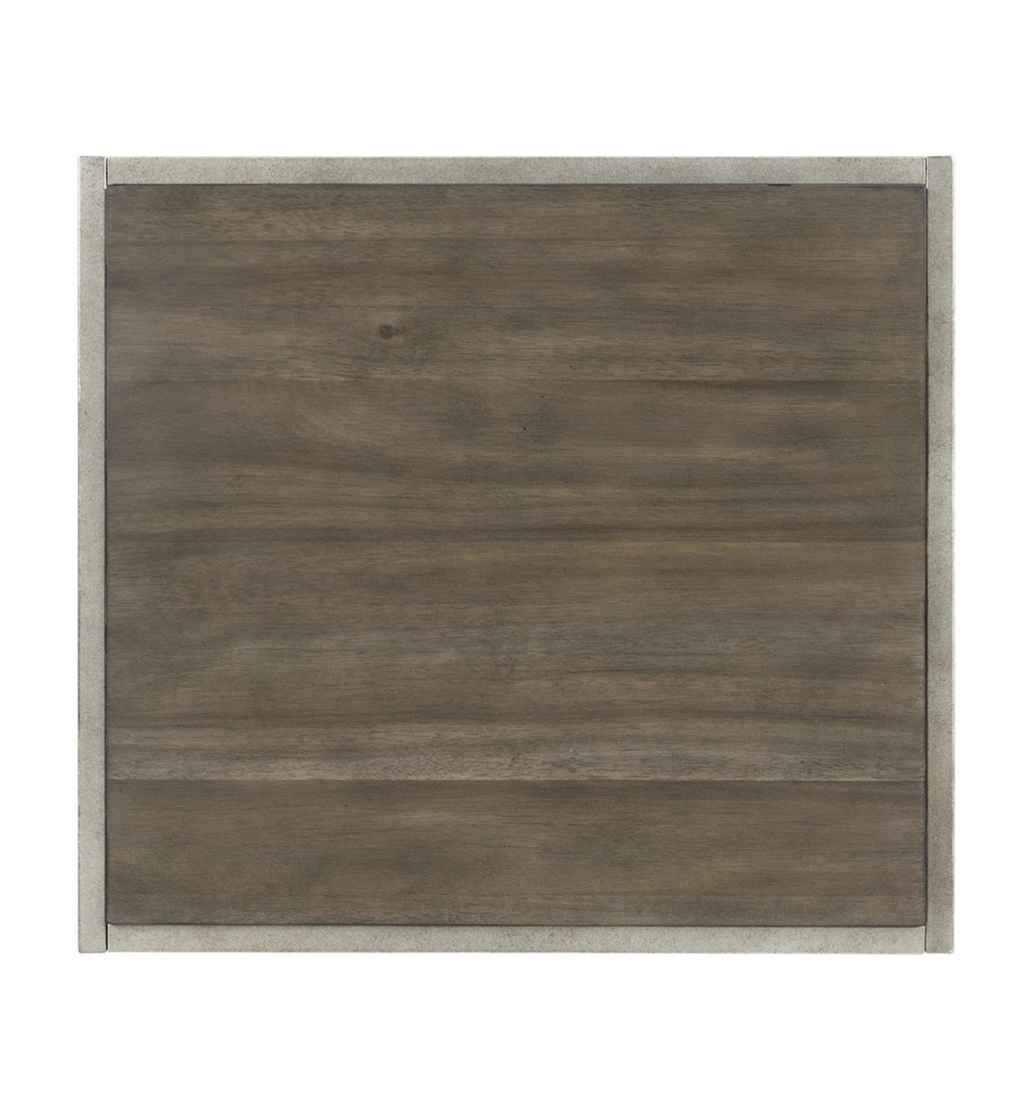 Roundhill Furniture Padena Metal Frame Wood Living Room End Table with Shelf