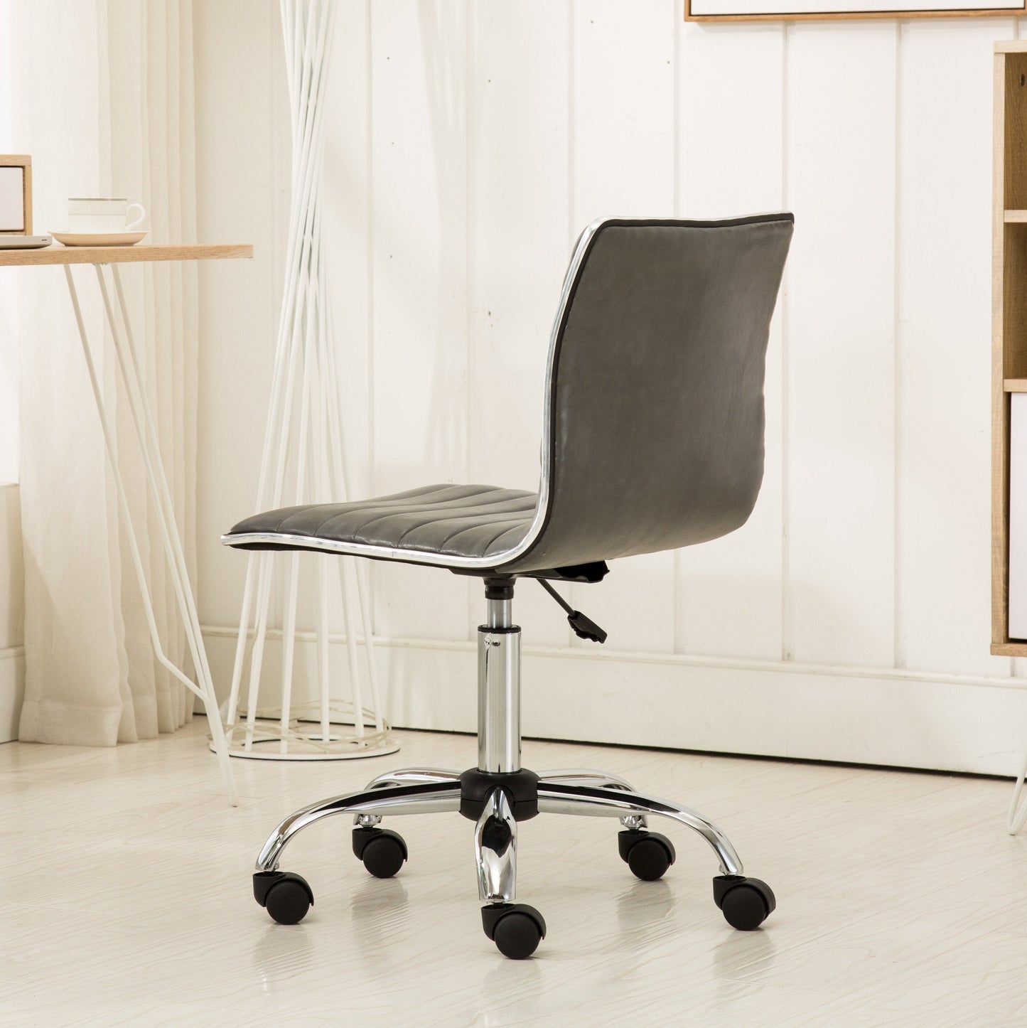 Roundhill Furniture Fremo Chromel Adjustable Air Lift Office Chair