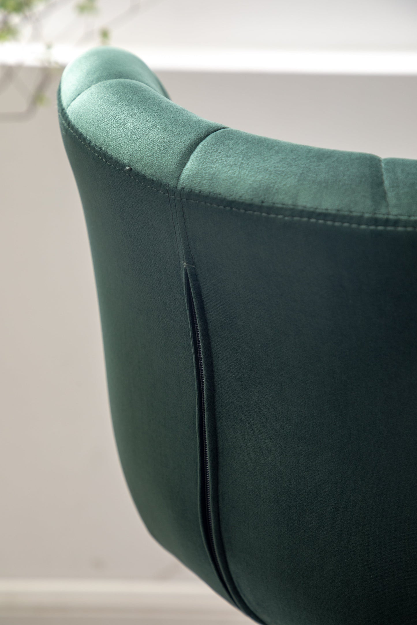 Roundhill Furniture Ellston Upholstered Adjustable Swivel Barstools in Green, Set of 2