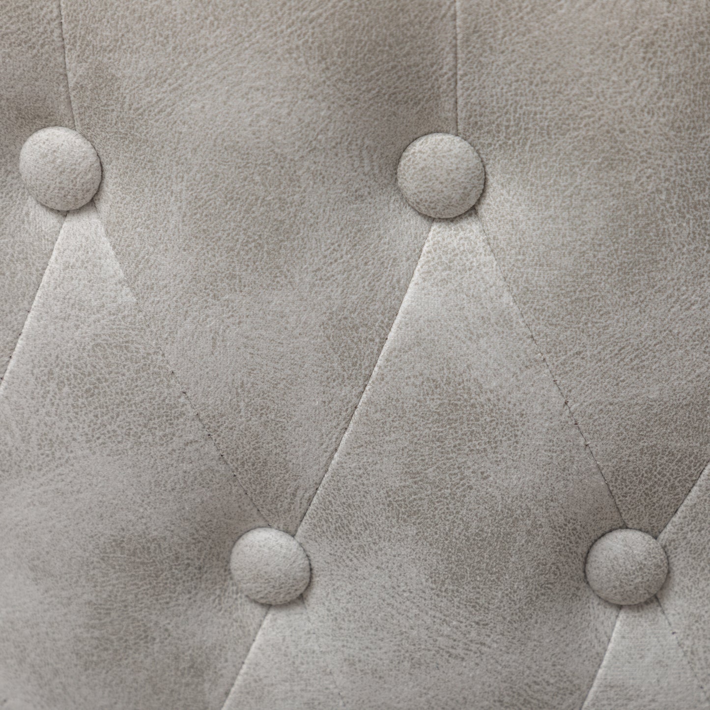 Roundhill Furniture Nevis Mid-century Modern Faux Leather Tufted Nailhead Trim Counter Stool, White, Set of 2