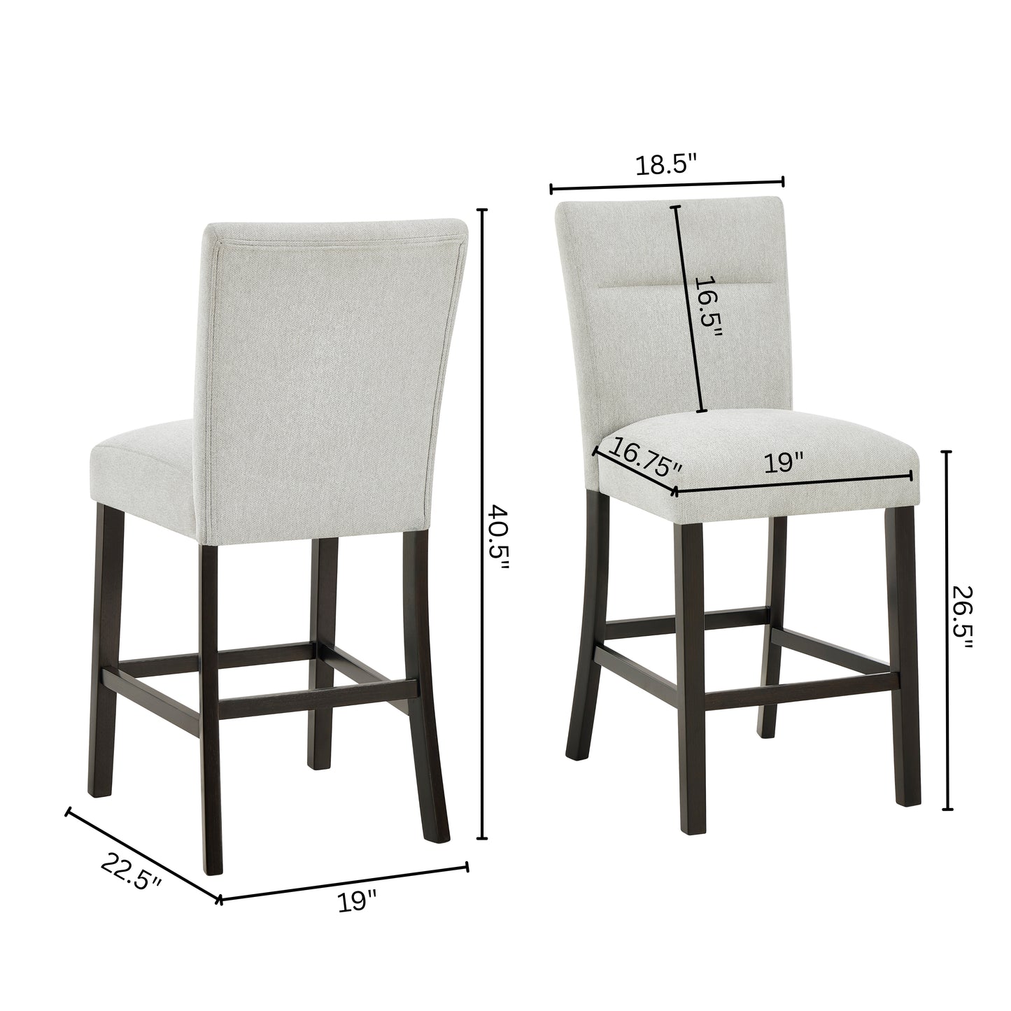 Roundhill Furniture Cavira 7-Piece Modern Faux Marble Dining Set, Counter Height Table with 6 Upholstered Chairs