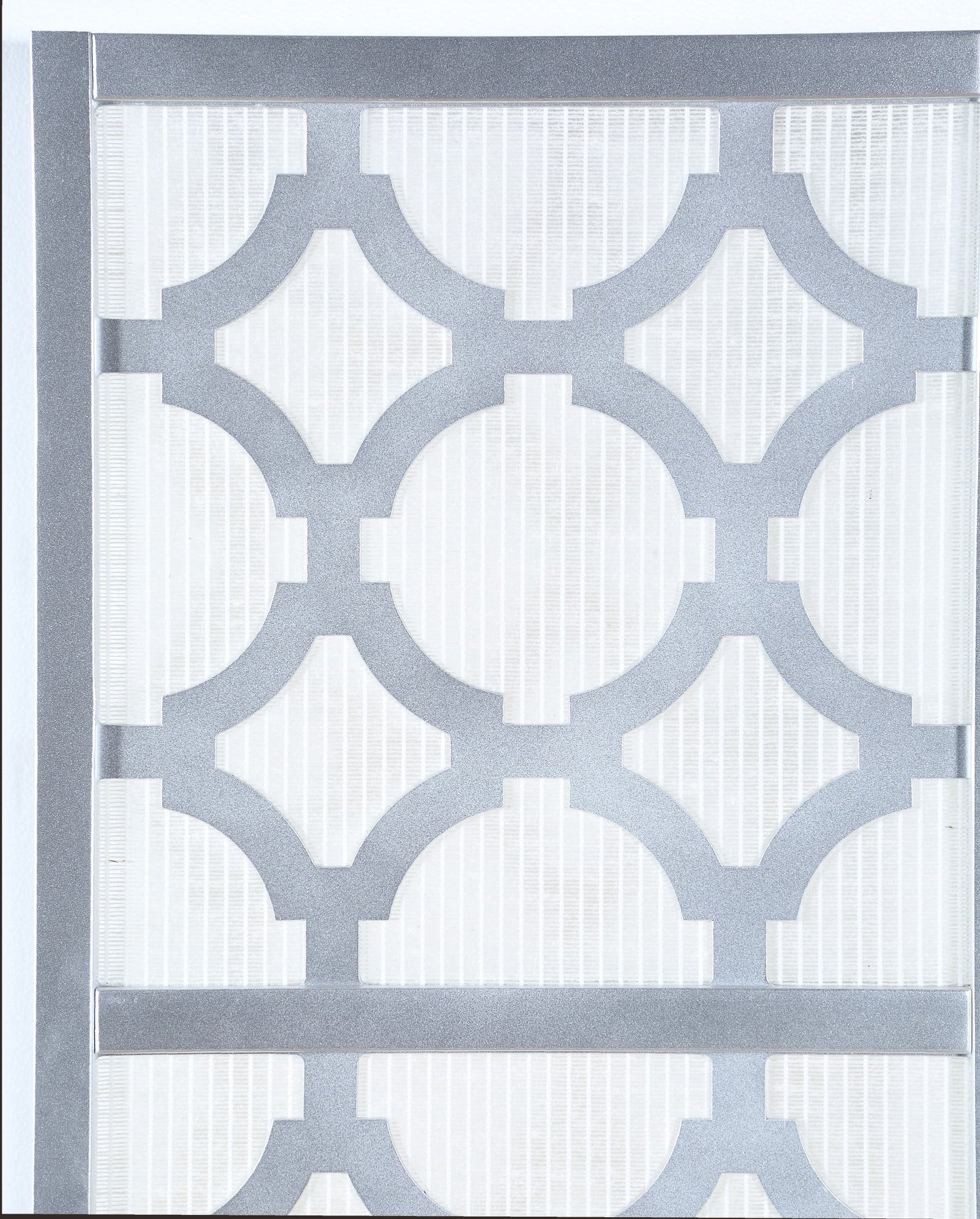 Roundhill Furniture Quarterfoil Diamond Design 4-Panel Room Divider