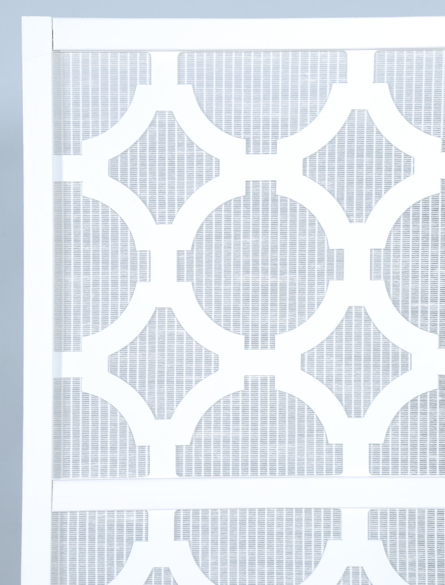 Roundhill Furniture Quarterfoil Diamond Design 4-Panel Room Divider